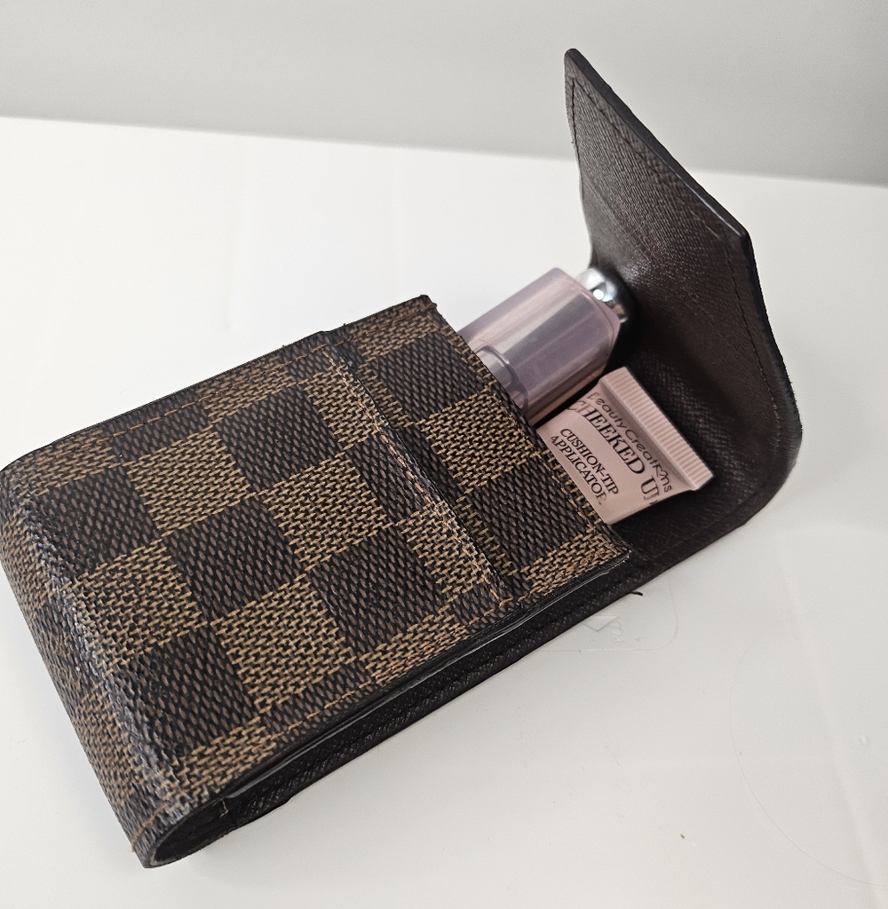 Louis Vuitton Damier Ebene Etui Lipstick Case